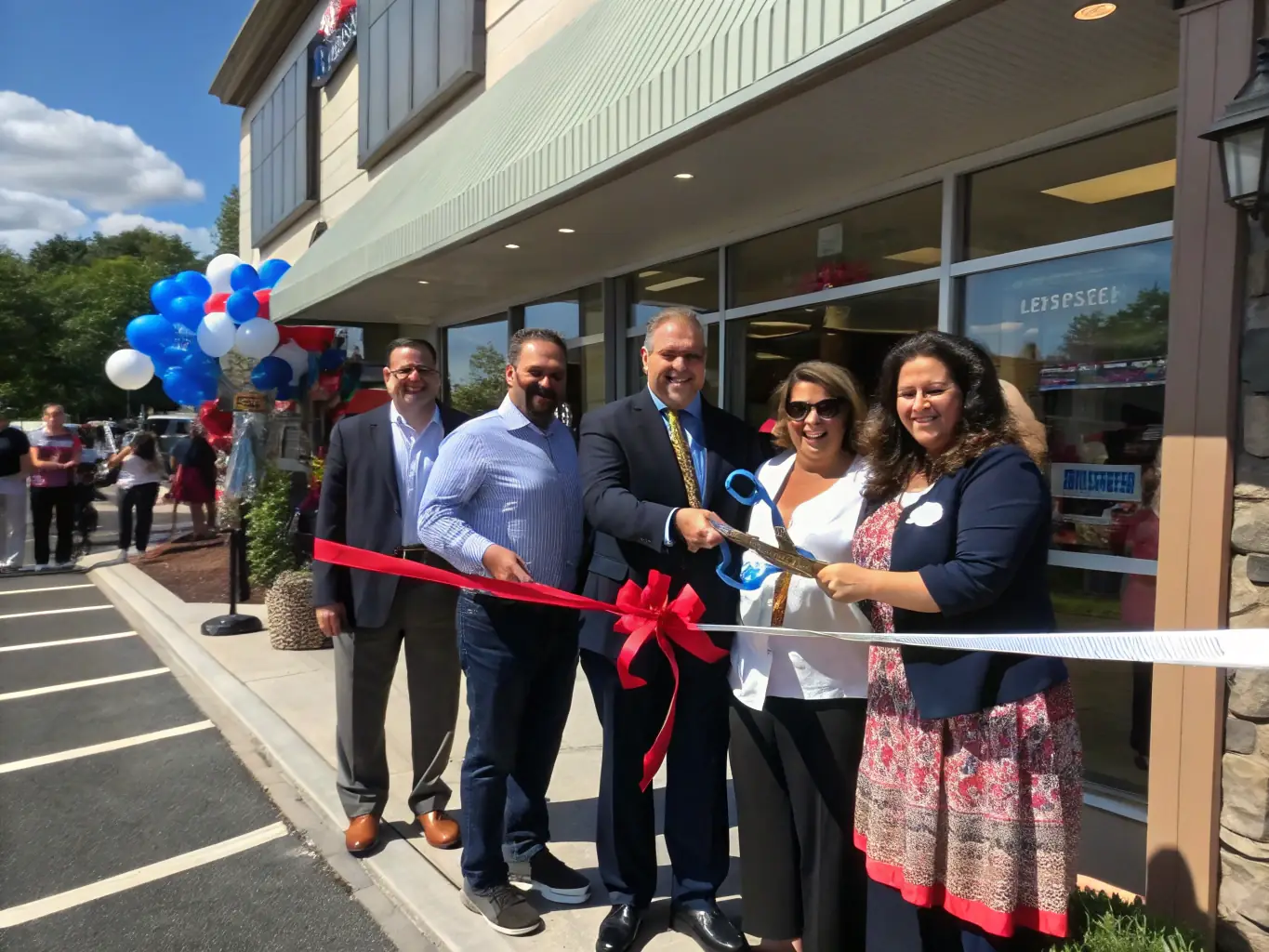 A photograph capturing the Heritage Trail Launch event, showcasing the ribbon-cutting ceremony with local dignitaries and community members, set against the backdrop of the newly inaugurated trail.